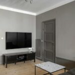 A picture of a TV in a living room is shown to add visual context to the subject of hdr used in televisions