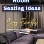 Home Theater Room Seating Ideas In this picture, a couch is shown. This is just one of many home movie theater seating ideas you can use.