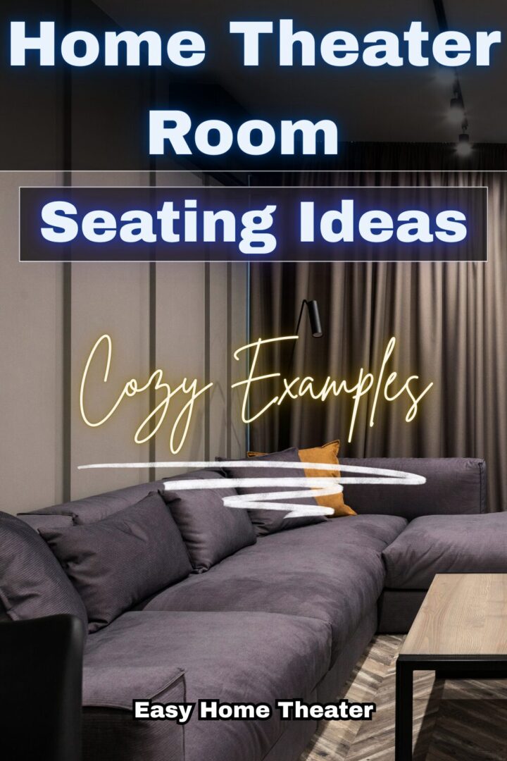 In this picture, a couch is shown. This is just one of many home movie theater seating ideas you can use.