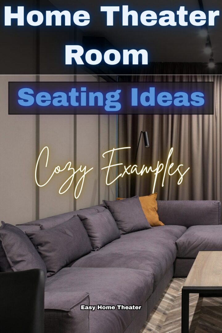 In this picture, a couch is shown. This is just one of many home movie theater seating ideas you can use.