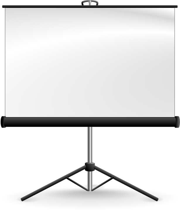 A projector screen