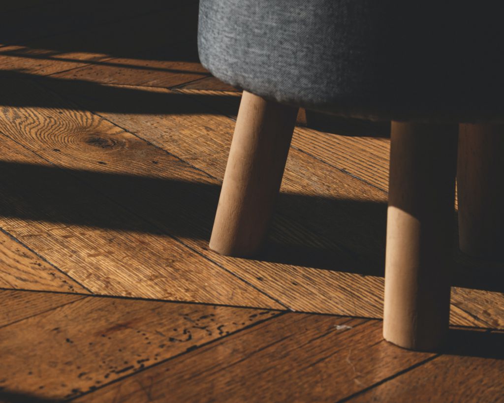 A close up of a hardwood floor