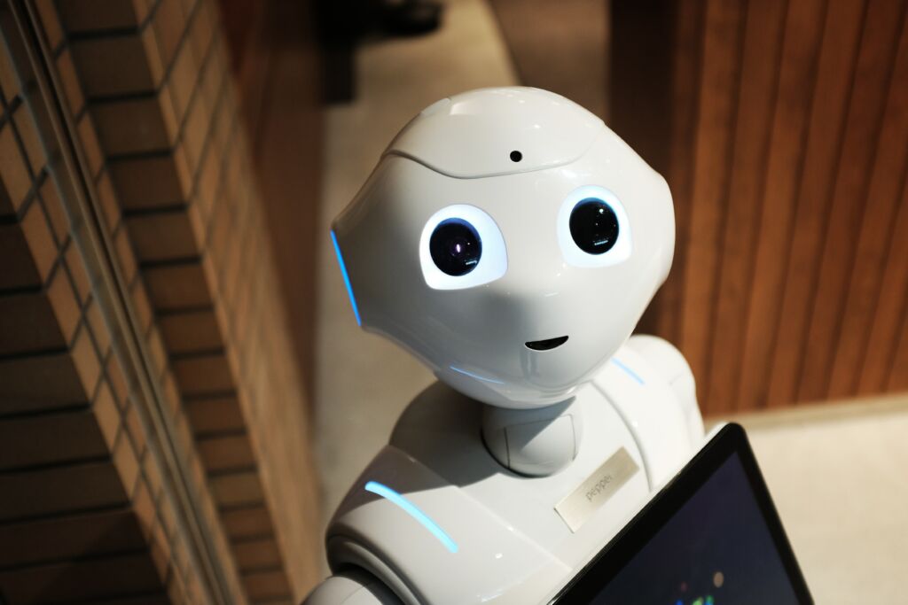 A picture of a robot with artificial intelligence