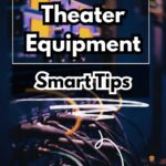 Hiding Home Theater Equipment A picture of a receiver on a rack which is just one many examples of hiding home theater equipment.