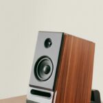 A picture of a speaker in the article called how to make surround speakers wireless