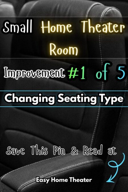 A picture of seating in a room with the words change seating type in the middle